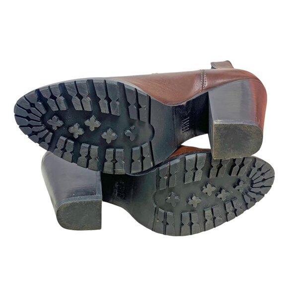 Frye Tate‎ Dark Brown Leather Heeled Chelsea Boots - Picture 11 of 12